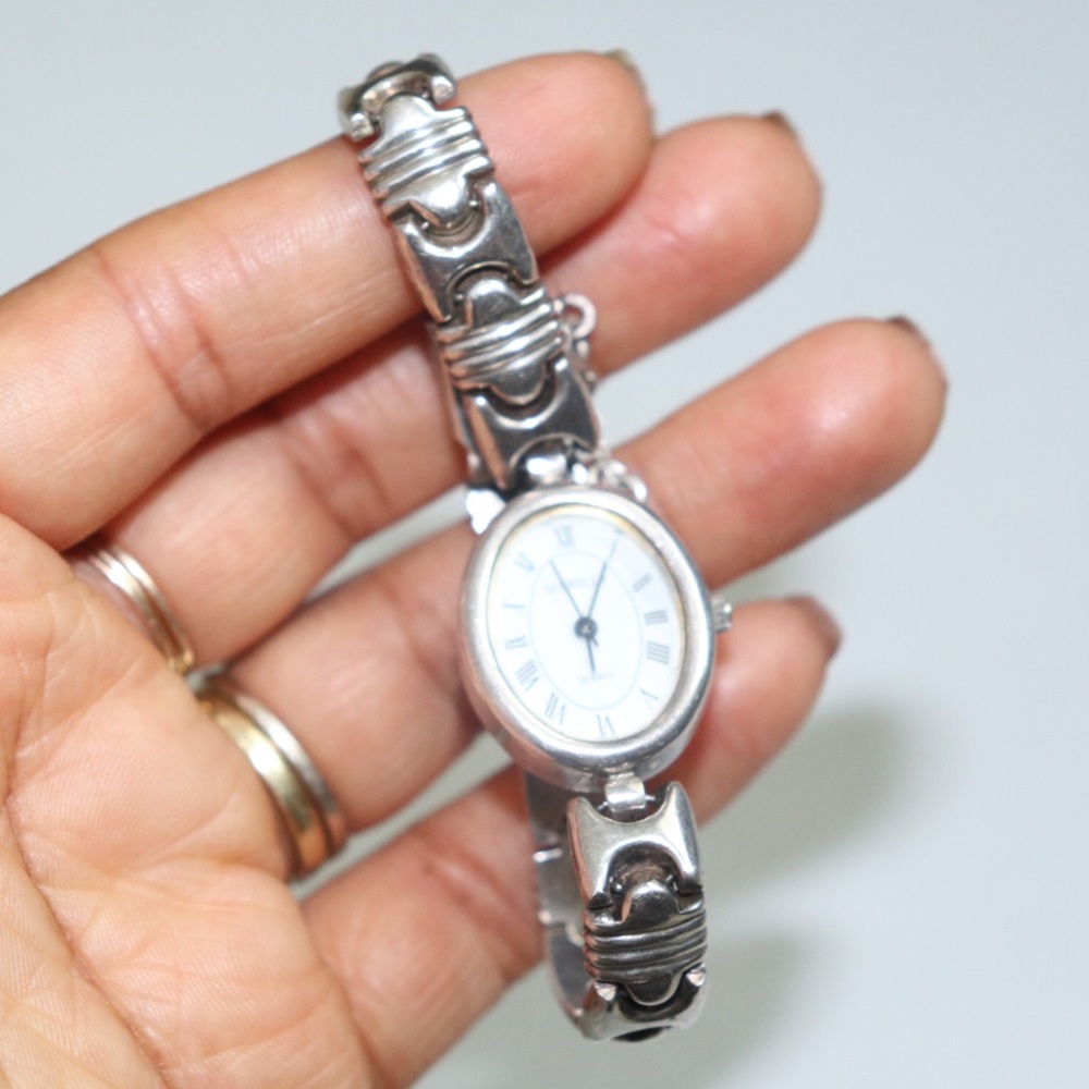 Vintage gianello real 925 silver women’s watch - Picture 3 of 14
